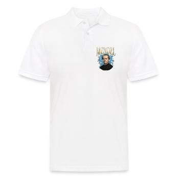 Gregor Mendel Donner - Männer Poloshirt - Weiß - Vorne - Kai (181cm)