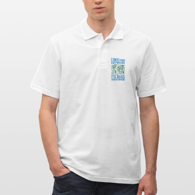 Remote Developer Code From Anywhere Remote Tech Men's Polo Shirt