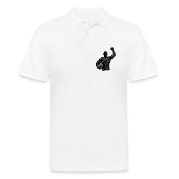 Équipe d’athlètes musculaires des joueurs de beach-volley-ball - Polo Homme - blanc - Devant - Kai (181cm)