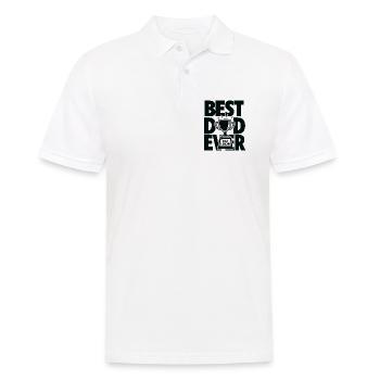 Best Dad Ever Trophy Champion - Männer Poloshirt - Weiß - Vorne - Kai (181cm)