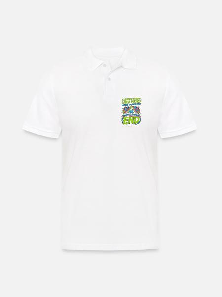 Mobile App Developer A Short Story Mobile Coding - Männer Poloshirt - Weiß