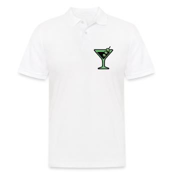 Cocktail Glass Summer Drink Vacances de garçon pour filles - Polo Homme - blanc - Devant - Kai (181cm)