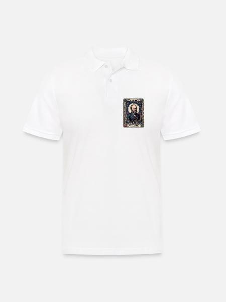 James A Tarotkarte - Männer Poloshirt - Weiß