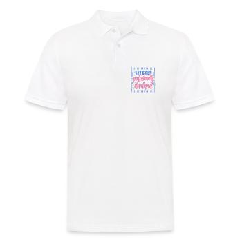 Let's professionally developed - Men's Polo Shirt - white - Front - Kai (181cm)