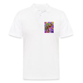 Chamäleon - Männer Poloshirt - Weiß - Vorne - Kai (181cm)