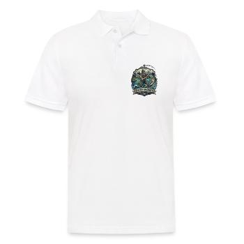 Der Rutengänger: Stille Kraft des Fisches - Männer Poloshirt - Weiß - Vorne - Kai (181cm)