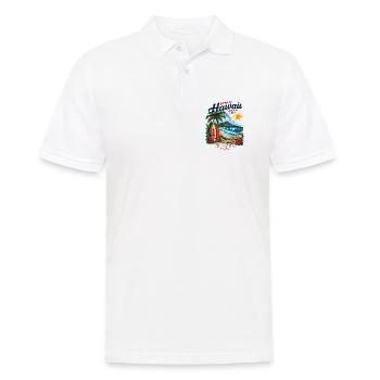T-shirt vintage Hawaii Surf & Sunshine - Polo Homme - blanc - Devant - Kai (181cm)