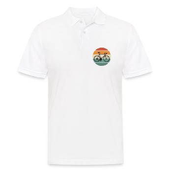 Rennrad Fahrrad Vintage Retro Radsport Motiv - Männer Poloshirt - Weiß - Vorne - Kai (181cm)