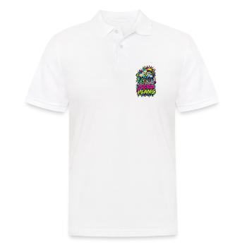 Zero Plans Weekend Graffiti - Männer Poloshirt - Weiß - Vorne - Kai (181cm)