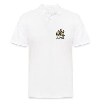 Birds Before Emails - Männer Poloshirt - Weiß - Vorne - Kai (181cm)