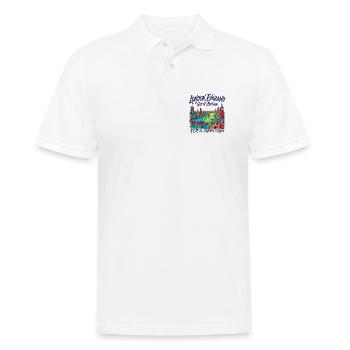 City London Iconic Capital Skyline With Red Buses - Männer Poloshirt - Weiß - Vorne - Kai (181cm)