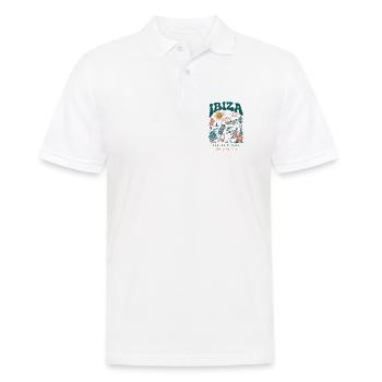 Ibiza Sun Surf 2027 - Männer Poloshirt - Weiß - Vorne - Kai (181cm)