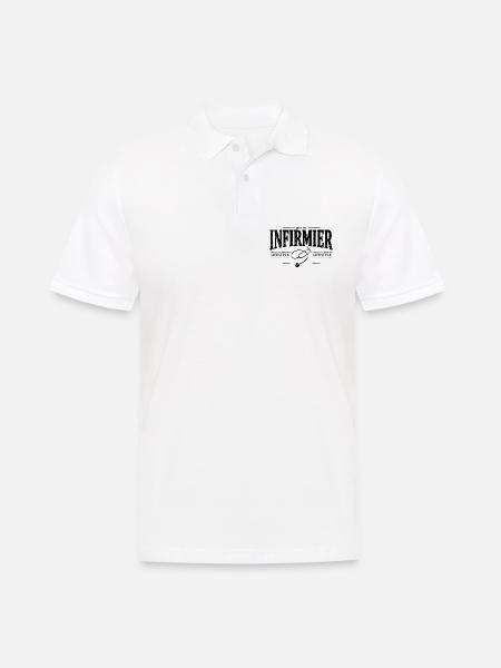 Infirmier - Polo Homme - blanc