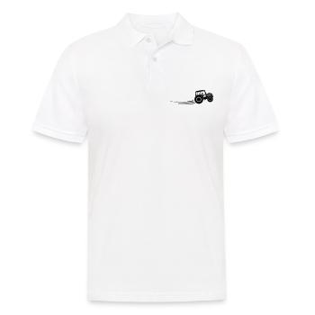 tracteur agriculteur - Polo Homme - blanc - Devant - Kai (181cm)