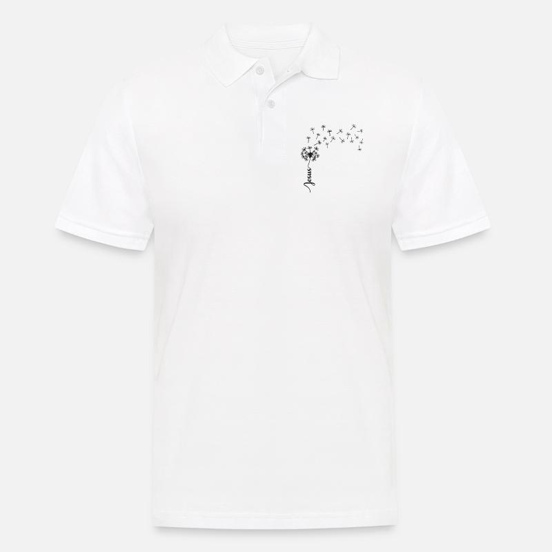 Conception de Jesus Dandelion - Polo Homme - blanc