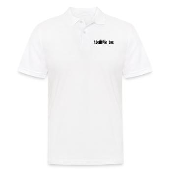 Leben im Überfluss - Männer Poloshirt - Weiß - Vorne - Kai (181cm)