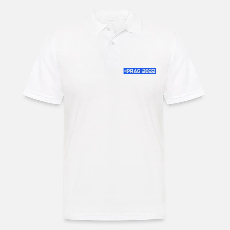 Prag 2022 - Männer Poloshirt - Weiß