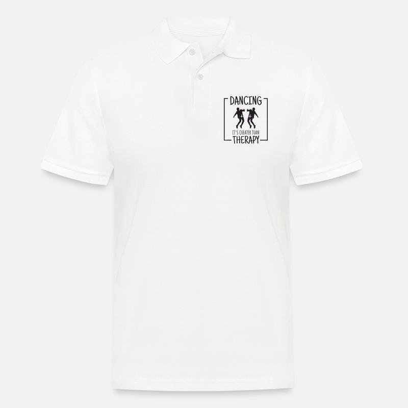 Tänzer Geschenk tanzen - Männer Poloshirt - Weiß