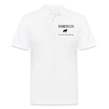 Hovawart Hund Hundespruch Hundebesitzer Hundeliebe - Männer Poloshirt - Weiß - Vorne - Kai (181cm)