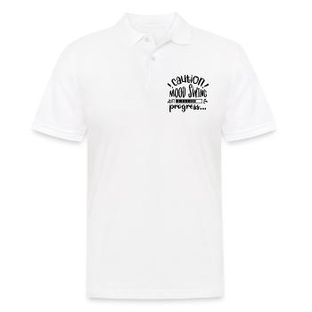 Prudence! Saute d’humeur en cours... - Polo Homme - blanc - Devant - Kai (181cm)