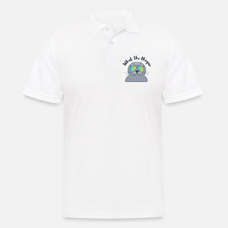 DICHTUNG - Männer Poloshirt - Weiß