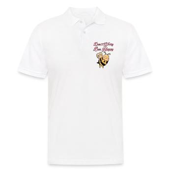Don't Worry Bee Happy 31 - Men's Polo Shirt - white - Front - Kai (181cm)