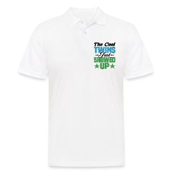 The Cool Twins Just Showed Up 13 - Men's Polo Shirt - white - Front - Kai (181cm)
