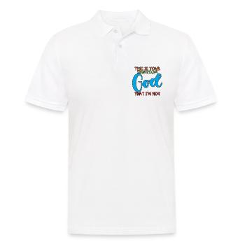 This Is Your Sign From God That I'm Hot 3 - Männer Poloshirt - Weiß - Vorne - Kai (181cm)