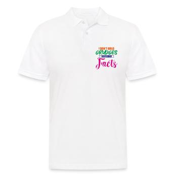 Je n’ai pas de rancune, je me souviens des faits 2 - Polo Homme - blanc - Devant - Kai (181cm)
