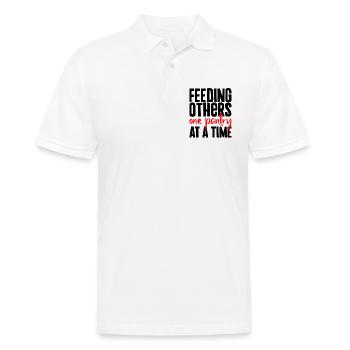 Feeding Others One Pantry At A Time - Männer Poloshirt - Weiß - Vorne - Kai (181cm)