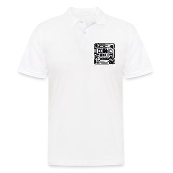 Coding Junkie 11 - Männer Poloshirt - Weiß - Vorne - Kai (181cm)