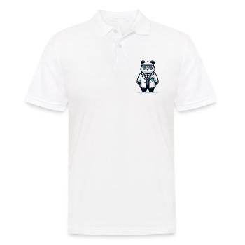 Mignon panda scientifique - Polo Homme - blanc - Devant - Kai (181cm)