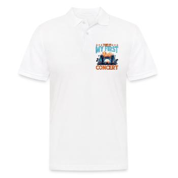 This Is My First Concert 72 - Men's Polo Shirt - white - Front - Kai (181cm)