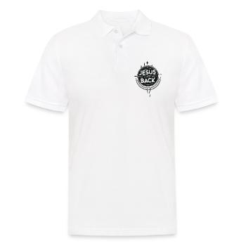 Jesus Has My Back 19 - Männer Poloshirt - Weiß - Vorne - Kai (181cm)