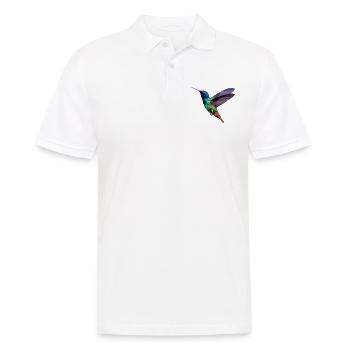 Oiseau polygone - Polo Homme - blanc - Devant - Kai (181cm)