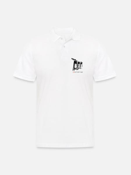 Singapur Marina Bay Vintage Asien I Love Singapore - Männer Poloshirt - Weiß