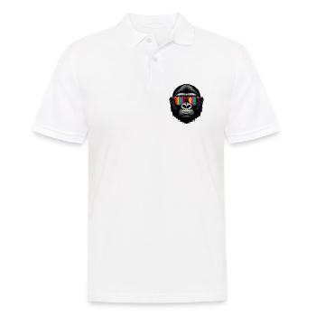 Gorilla - Men's Polo Shirt - white - Front - Kai (181cm)