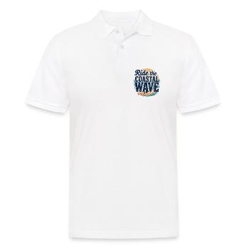 Surfing Surfing Beach Holidays Coast Sea - Men's Polo Shirt - white - Front - Kai (181cm)