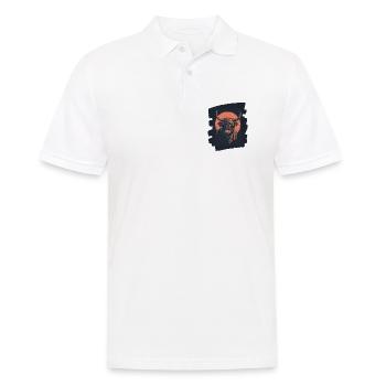 Schottisches Hochlandrind - Männer Poloshirt - Weiß - Vorne - Kai (181cm)