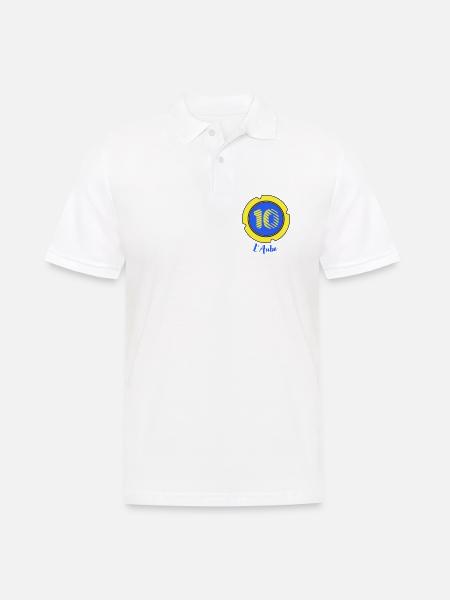 Logo of the Aube department 10 - Men's Polo Shirt - white