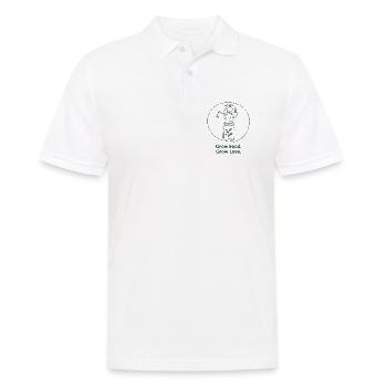 Ökologischer Gartenbau nachhaltige Landwirtschaft  - Männer Poloshirt - Weiß - Vorne - Kai (181cm)