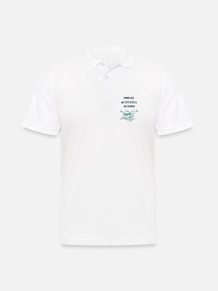Dopamine Neon Fusion - I`m Not Lazy My Dopamine - Männer Poloshirt - Weiß
