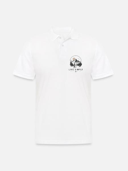 Radlerin Fahrrad Rennrad Radtour Berg - Männer Poloshirt - Weiß