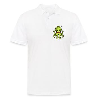 Niedlicher Alien - Männer Poloshirt - Weiß - Vorne - Kai (181cm)