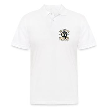Six Seven Bruh 67 Motiv - Männer Poloshirt - Weiß - Vorne - Kai (181cm)