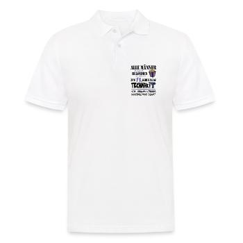 70. Geburtstag Handwerker Technik Werkzeug - Männer Poloshirt - Weiß - Vorne - Kai (181cm)