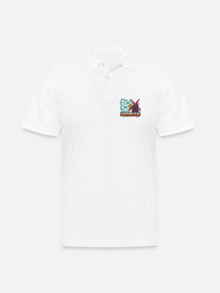 Spreadsheets by Day Bass by Night - Männer Poloshirt - Weiß