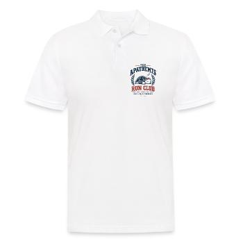 Run Club Schildkröte Motiv - Männer Poloshirt - Weiß - Vorne - Kai (181cm)