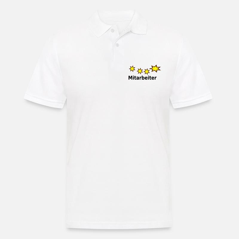 Mitarbeiter w - Männer Poloshirt - Weiß
