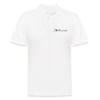 J’aime Manchester - Polo Homme - blanc - Devant - Kai (181cm)